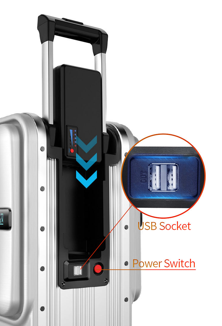 Suitcase with removable battery online